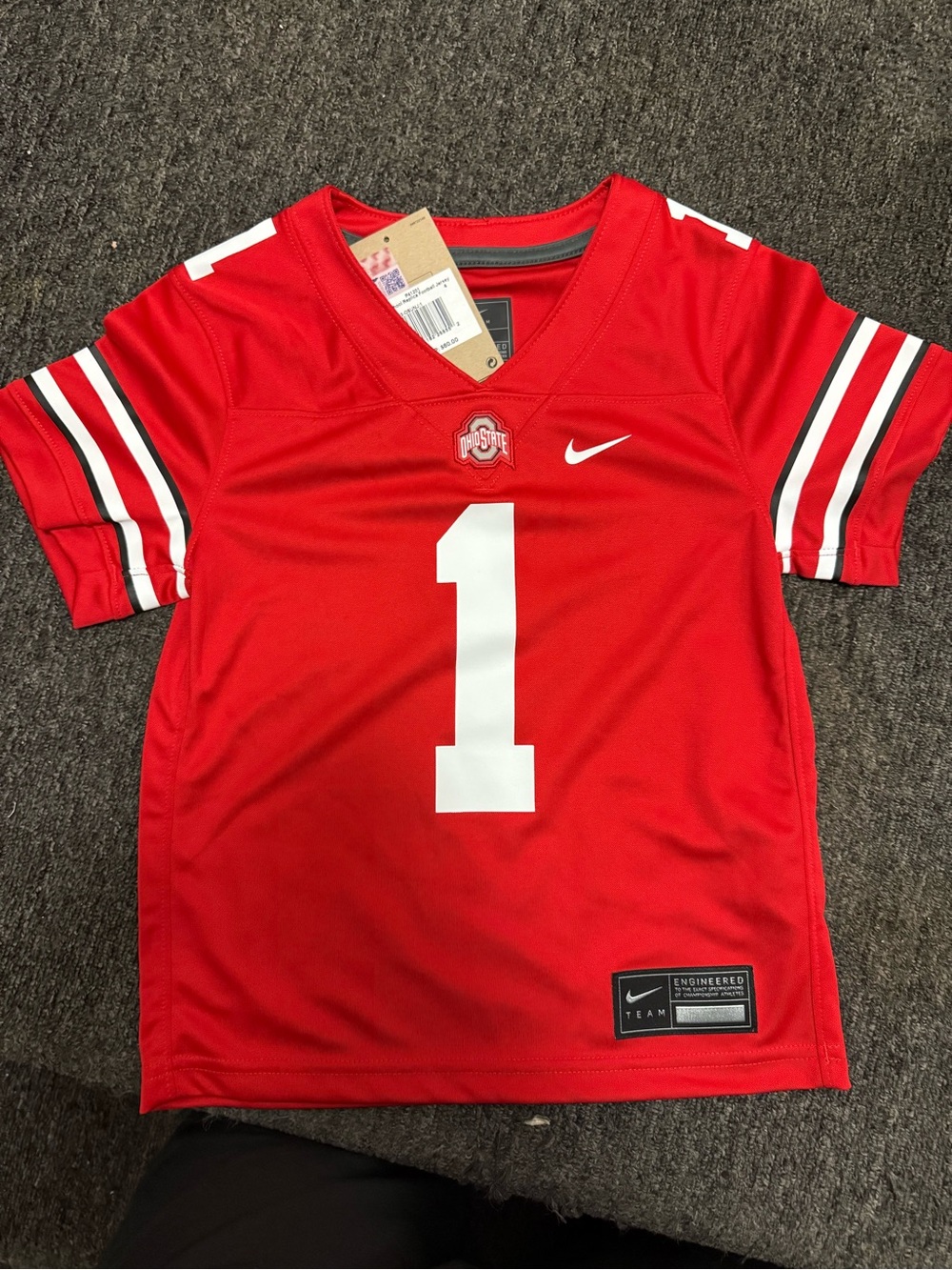 Nike Kids Red Ohio State Football Jersey